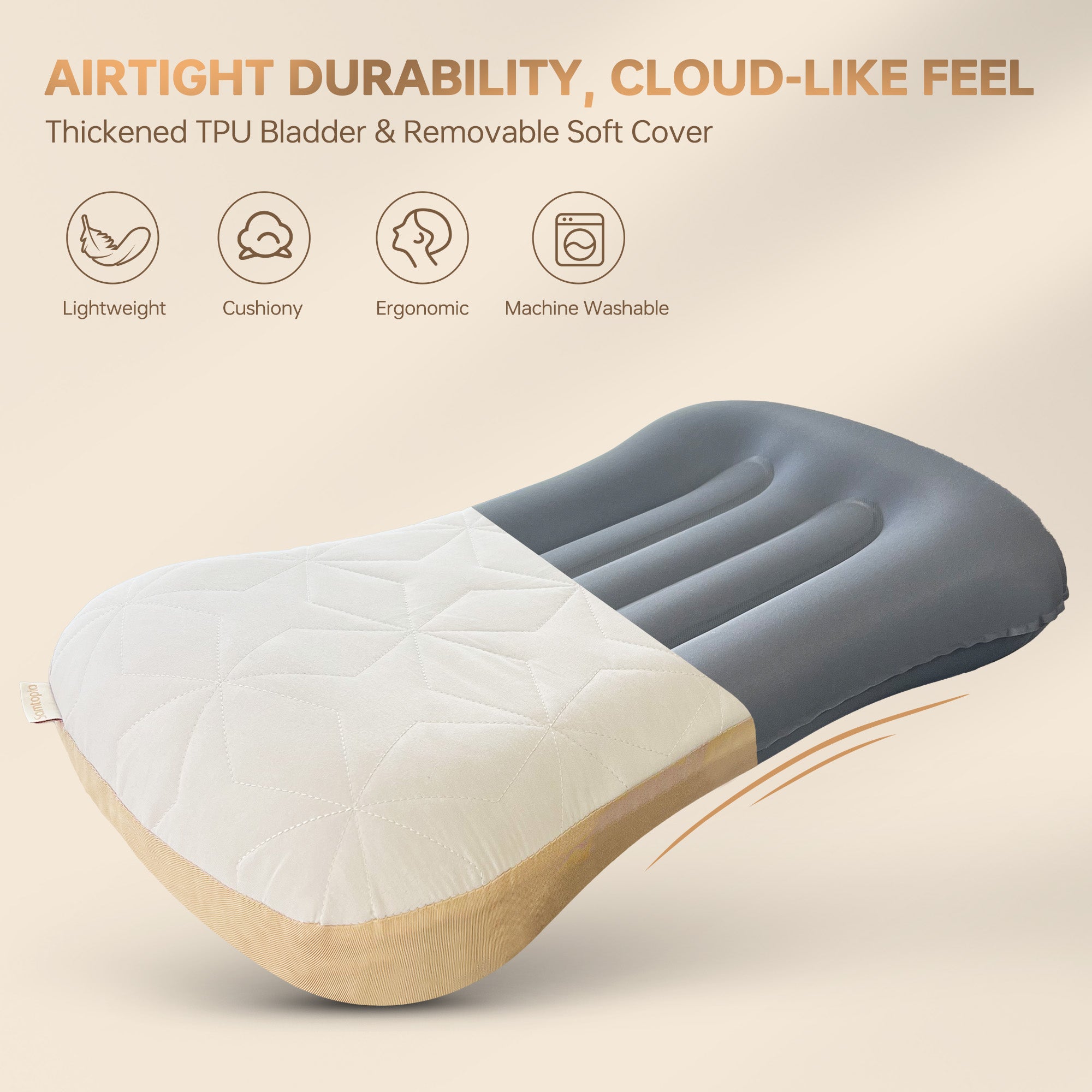Inflatable Camping Travel Pillow